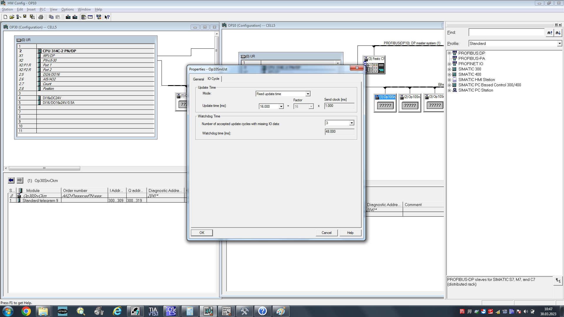 AKD F702 fault and Workbench Fieldbus cycle time unable to adjust