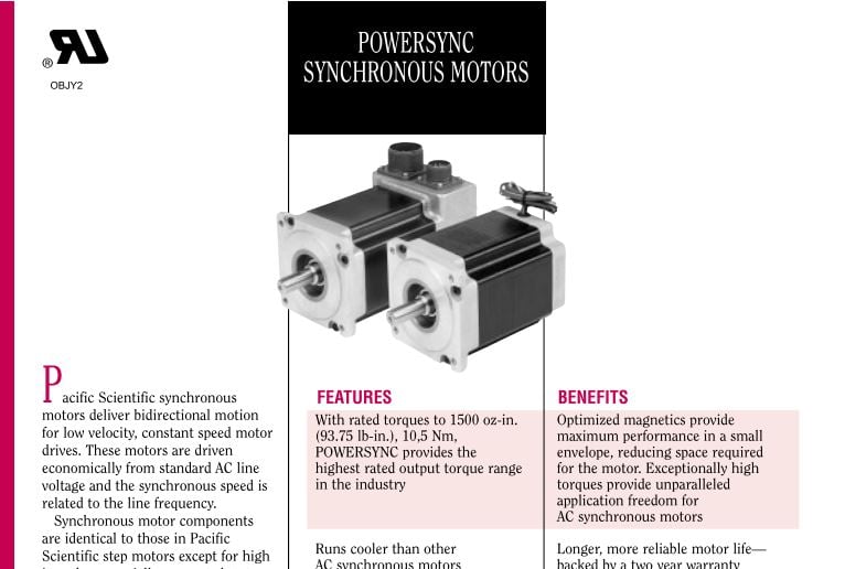 SN3/SN4 Synchronous motors datasheets & diagrams