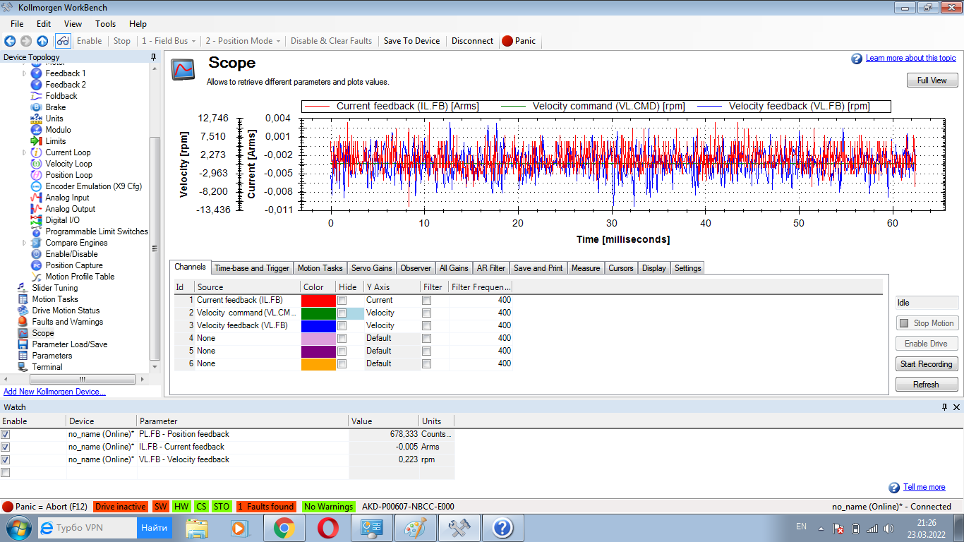 Fault F421 AKD