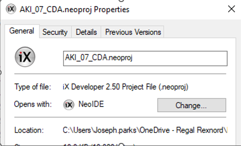 change extension