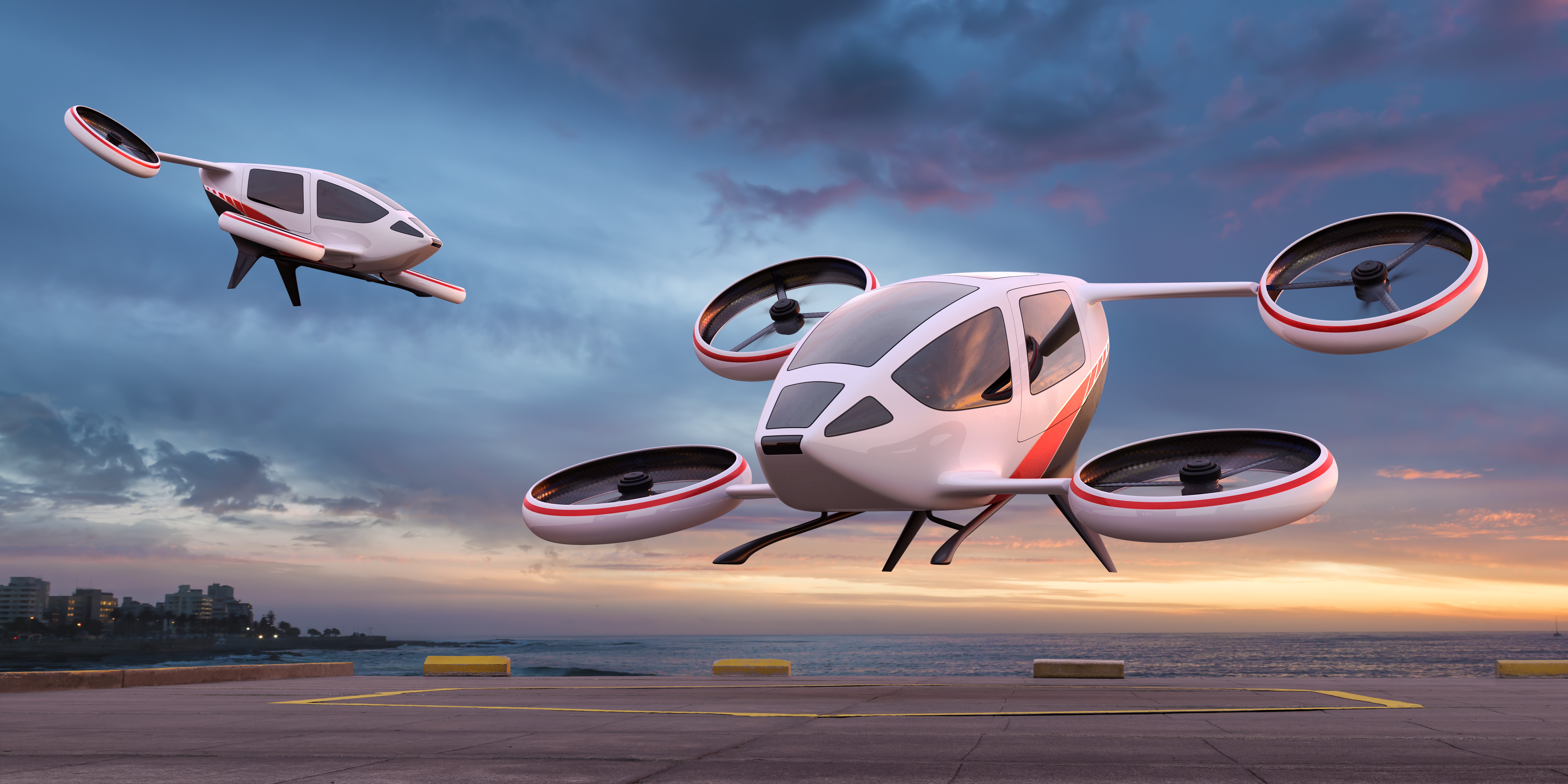  Velivolo eVTOL in hovering