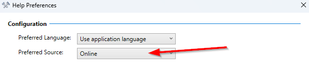 Workbench Help Preferences