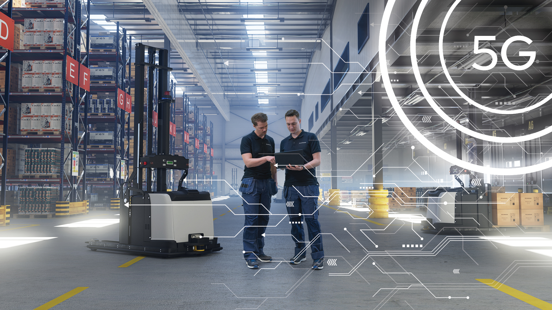 AGV e AMR abilitati al 5G: una svolta per l'intralogistica