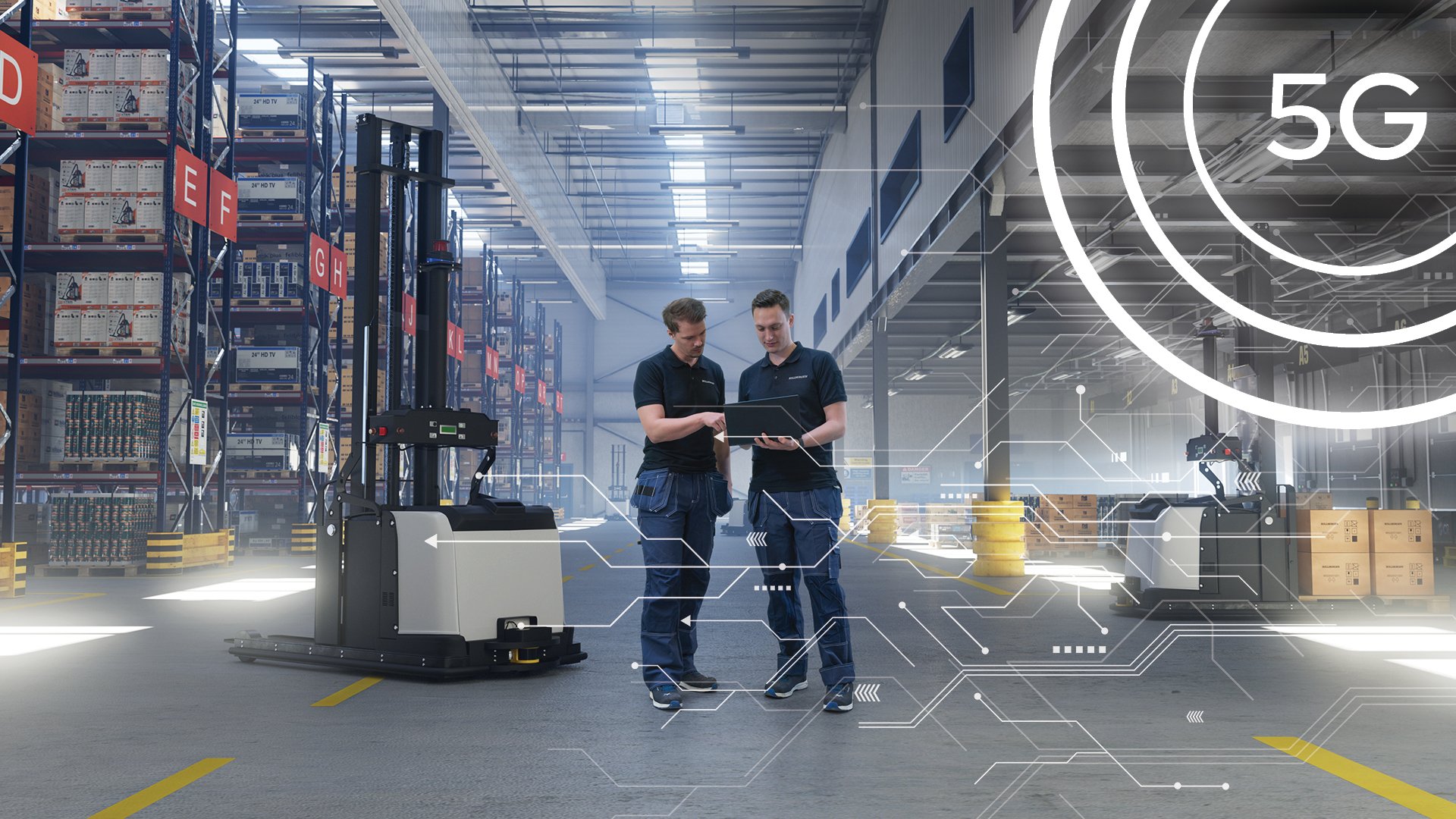 5G-enabled AGVs and AMRs: a game changer for intralogistics