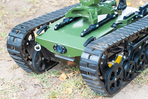 Remotely operated tracked A&D vehicle