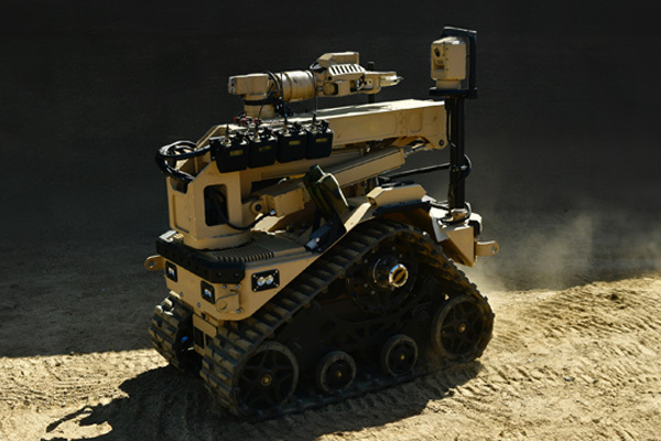 tracked military robot with frameless motor