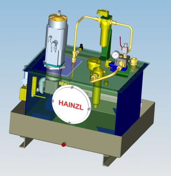 Setup for an electro hydraulics unit from Hainzl