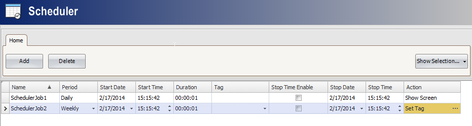 Scheduler Example Scheduler Example