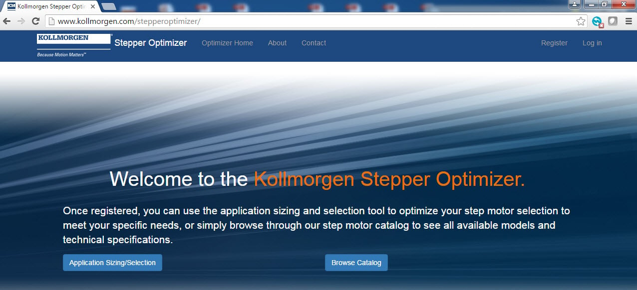 Stepper Optimize Opening Screen
